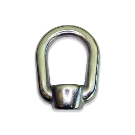 Round Eye Nut, 3/8-16 Thread Size, 5/16 In Thread Lg, 316 Stainless Steel, Polished